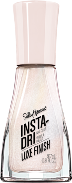 Sally Hansen Insta-Dri Luxe Finish, perłowy lakier do paznokci #61 Silk is..., z brokatem, widok z przodu.