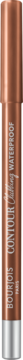 Zbliżenie: miedziana metaliczna kredka Bourjois Contour Clubbing nr 78 wodoodporna, z srebrnym dołem.