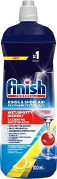 FINISH ,płyn nabłyszczający do zmywarki, cytrynowy,,przód