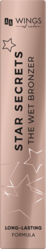 AA Wings of Color Star Secrets The Wet Bronzer, różowo-złota tuba z długotrwałą formułą, widok z przodu.