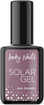 Lacky Nails Solar Gel nr 25 provanse. Lakier do paznokci na 10 dni, bez lampy UV, butelka, widok z przodu.