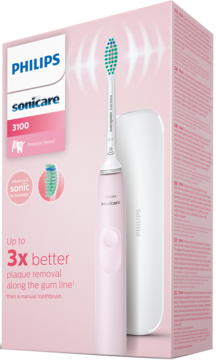 PHILIPS Sonicare 3100,szczoteczka soniczna + etui podróżne, hx3673/11,przód