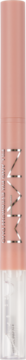 NAM Fill and Fix Eyebrow Duo, automatyczna kredka do brwi 2w1 w różowej obudowie ze srebrnym logo, widok z przodu.