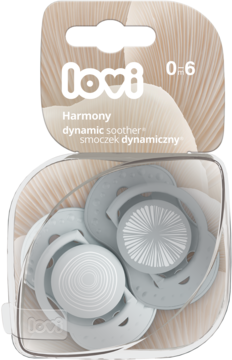 LOVI ,smoczek silikonowy dynamiczny 0-6 m, różne kolory,przód