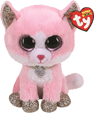 TY BEANIE BABIES ,maskotka różowy kotek,przód
