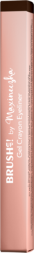 Pionowy widok różowo-beżowego opakowania kredki "Gel Crayon Eyeliner" marki BRUSHUP! by Maxineczka.