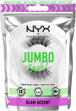 NYX PROFESSIONAL MAKEUP Jumbo Lash! ,sztuczne rzęsy, Glam Accent,przód