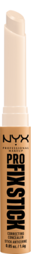 NYX Pro Fix korektor w sztyfcie nr 08 classic tan, beżowa tubka z czarnym napisem, widok z przodu.