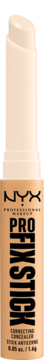 Beżowy korektor w sztyfcie NYX Pro Fix Stick 07 soft beige, częściowo wysunięty, widok z przodu.