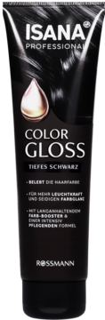 ISANA PROFESSIONAL Color Gloss ,odżywka do włosów, koloryzująca, Deep Black,przód