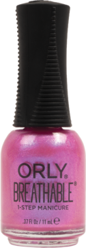 Różowy perłowy lakier Orly Breathable 'She Is A Wildflower' 1-Step Manicure, widok z przodu.