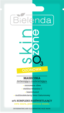 BIELENDA Skin O3zone Ozonowa,maseczka do twarzy, dotleniająco-rozświetlająca,przód
