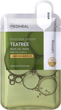 MEDIHEAL TeaTree ,maska w płachcie, hydrożelowa, kojąca,przód