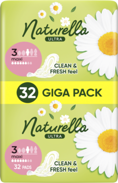 NATURELLA Ultra ,podpaski ze skrzydełkami, Maxi,przód