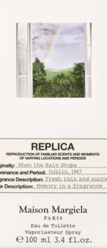 MAISON MARGIELA Replica When the Rain Stops,woda toaletowa unisex,przód