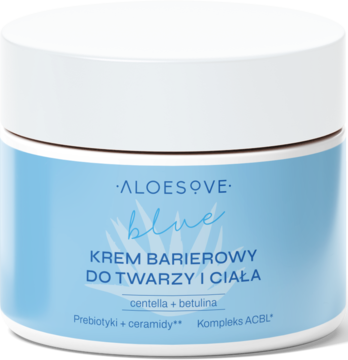 ALOESOVE Blue ,krem do twarzy i ciała, barierowy,przód