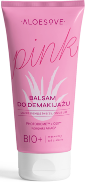 ALOESOVE Pink ,balsam do demakijażu twarzy, oczu i ust,przód