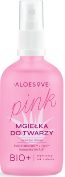ALOESOVE Pink ,mgiełka do twarzy, nawilżająco-ochronna,przód