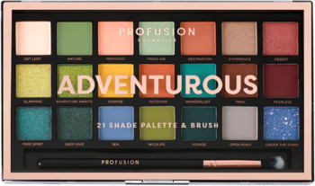 PROFUSION COSMETICS Adventurous ,paleta cieni do powiek,przód