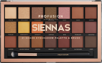 PROFUSION COSMETICS Siennas ,paleta cieni do powiek,przód