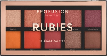 PROFUSION COSMETICS Rubies ,paleta cieni do powiek,przód