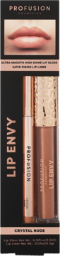 PROFUSION COSMETICS Lip Envy ,błyszczyk i liner do ust, Crystal Nude,przód
