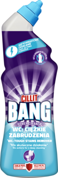 CILLIT BANG Power Cleaner WC: Ciężkie Zabrudzenia,żel do czyszczenia toalet,przód