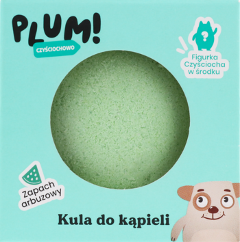 PLUM! CZYŚCIOCHOWO ,kula do kąpieli z zabawką, różne kolory,przód