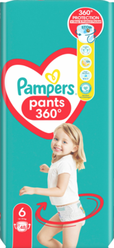 PAMPERS Active Baby ,pieluchomajtki, 14-19kg, rozmiar 6,przód
