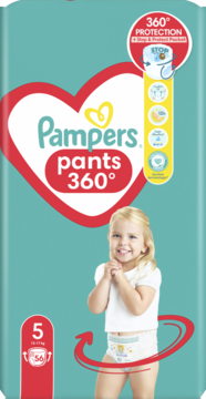 PAMPERS Active Baby ,pieluchomajtki, rozmiar 5, 11-17 kg,przód