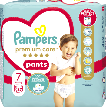 PAMPERS Premium Care ,pieluchomajtki, rozm. 7,przód
