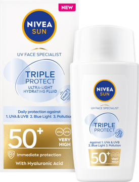 NIVEA SUN UV Face Specialist Triple Protect,fluid do twarzy, SPF 50+,przód