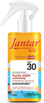 FARMONA JANTAR Sun ,suchy olejek ochronny, SPF 30,przód