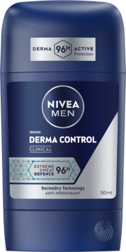 NIVEA MEN Derma Dry Control Clinical,antyperspirant w sztyfcie, 96h,przód
