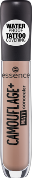 Essence Camouflage+ Matt Concealer nr 30 light honey, wodoodporny, kryjący tatuaże, widok z przodu.