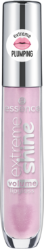 Essence Extreme Shine Volume Lipgloss Sweet Dreams, różowy błyszczyk w tubce z srebrną nakrętką i etykietą PLUMPING.