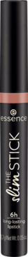 Essence The Slim Stick 102 Over The Nude, matowa pomadka 6h, czarna z różową opaską, widok z przodu.