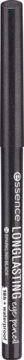 Czarna kredka Essence Longlasting Eye Pencil Sparkling Black, pionowo, z widocznym logo i nazwą.
