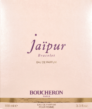 Jasnoróżowe pudełko Boucheron Jaipur Bracelet Eau de Parfum dla kobiet, 100ml, widok z przodu.