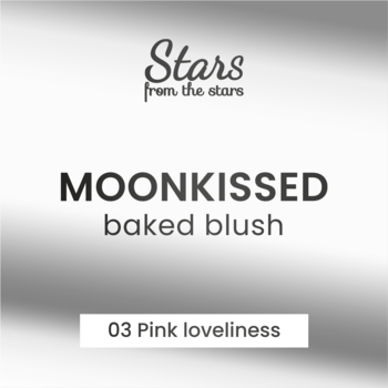 Grafika promocyjna różu Stars from The Stars Moonkissed baked blush, odcień 03 Pink loveliness.