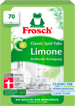 FROSCH Classic ,tabletki do zmywarki, Limonka,przód