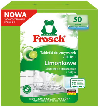 FROSCH ,tabletki do zmywarki, Lemon,przód