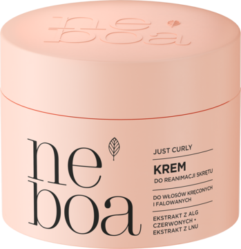 NEBOA by Curly Madeleine Just Curly,krem do reanimacji skrętu włosów, naturalny,przód