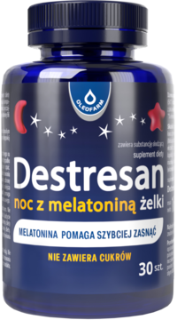 OLEOFARM ,żelki z melatoniną, suplement diety,przód