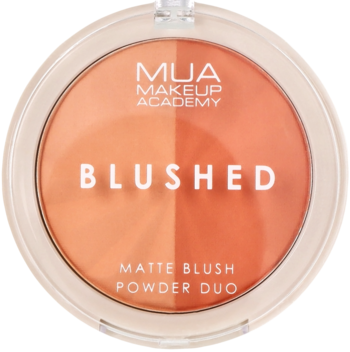 MUA MAKEUP ACADEMY Blushed ,róż do policzków, matowy, duo, Peachy,przód