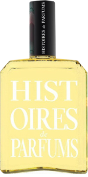 Histoires de Parfums 1826 Eugenie de Montijo, bursztynowe perfumy w prostej butelce, widok z przodu.