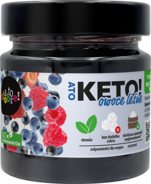 A TO DOBRE! A to Keto! ,konfitura, Owoce Leśne, bez cukru,przód