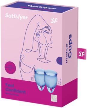SATISFYER Feel Confident ,zestaw kubeczków menstruacyjnych,przód