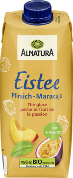 ALNATURA ,Bio herbata mrożona, brzoskwinia, marakuja,przód