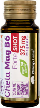 OLIMP LABS Chela-Mag B6 Forte,shot o smaku pomarańczowym,przód
